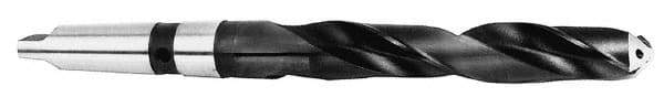 Value Collection - 49/64", 3MT 118° Point Cobalt Taper Shank Drill Bit - Bright Finish, 6-3/8" Flute Length, 11" OAL, Spiral Flute, Through Coolant - Eagle Tool & Supply