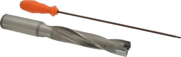 Kennametal - 29.37 to 29.87mm Diam, 5xD, 150mm Max Depth, 1-1/4" Shank Diam, 186.48mm Flute, 273.05mm OAL, Replaceable Tip Drill - KSEM1156 Insert, 7 Seat Size, Series KSEM - Eagle Tool & Supply