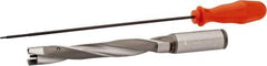 Kennametal - 15.88 to 16.38mm Diam, 7xD, 112mm Max Depth, 3/4" Shank Diam, 132.51mm Flute, 187.33mm OAL, Replaceable Tip Drill - KSEM0625 Insert, 1 Seat Size, Series KSEM - Eagle Tool & Supply