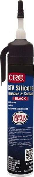 CRC - 8 oz Tube Black RTV Silicone Gasket Sealant - -30 to 450°F Operating Temp, 24 hr Full Cure Time - Eagle Tool & Supply