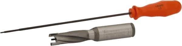 Kennametal - 15.88 to 16.38mm Diam, 3xD, 47.63mm Max Depth, 3/4" Shank Diam, 2.47" Flute, 4.63" OAL, Replaceable Tip Drill - KSEM0625 Insert, 1 Seat Size, Series KSEM - Eagle Tool & Supply