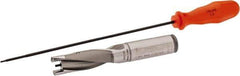 Kennametal - 18.64 to 19.14mm Diam, 3xD, 55.96mm Max Depth, 3/4" Shank Diam, 2.97" Flute, 5.13" OAL, Replaceable Tip Drill - KSEM0734 Insert, 2 Seat Size, Series KSEM - Eagle Tool & Supply