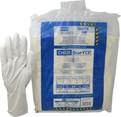 North - Pack of (100), Size XL, 4 mil, Cleanroom Grade, Powder Free Nitrile Disposable Gloves - Eagle Tool & Supply