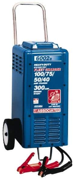 Associated Equipment - 6/12/18/24 Volt Heavy-Duty Charger - 100 Amps/80 Amps/50 Amps/40 Amps, 400 Starter Amps - Eagle Tool & Supply