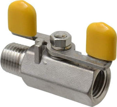 Legend Valve - Stainless Steel Ball Valve - MNPT x FNPT Ends, 800 WOG, 150 WSP - Eagle Tool & Supply