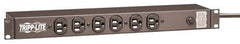 Tripp-Lite - 14 Outlets, 120 Volts, 15 Amps, 15' Cord, Power Outlet Strip - Rack Mount, 5-15P NEMA Configuration, 17-1/2" Strip, UL1449 3rd Edition - Eagle Tool & Supply