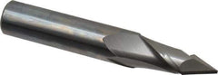 Melin Tool - 7/16" Diam, 1" LOC, 2 Flute, 60° Point Angle, Solid Carbide Drill Mill - Uncoated, 2-3/4" OAL, 7/16" Shank Diam - Eagle Tool & Supply