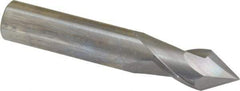 Melin Tool - 1/2" Diam, 1" LOC, 2 Flute, 60° Point Angle, Solid Carbide Drill Mill - Uncoated, 3" OAL, 1/2" Shank Diam - Eagle Tool & Supply