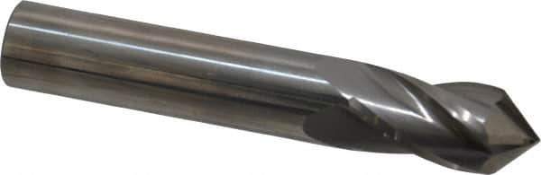 Melin Tool - 1/2" Diam, 1" LOC, 4 Flute, 90° Point Angle, Solid Carbide Drill Mill - Uncoated, 3" OAL, 1/2" Shank Diam - Eagle Tool & Supply