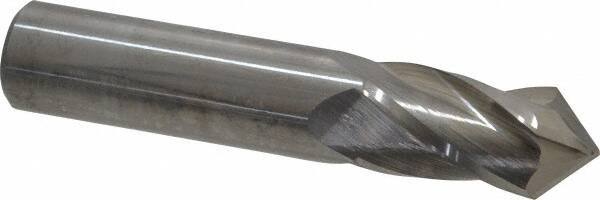 Melin Tool - 3/4" Diam, 1-1/2" LOC, 4 Flute, 90° Point Angle, Solid Carbide Drill Mill - Uncoated, 4" OAL, 3/4" Shank Diam - Eagle Tool & Supply