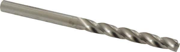 SGS - 13/64" 150° Solid Carbide Jobber Drill - Bright Finish, Right Hand Cut, Spiral Flute, Straight Shank, 3" OAL, Standard Point - Eagle Tool & Supply