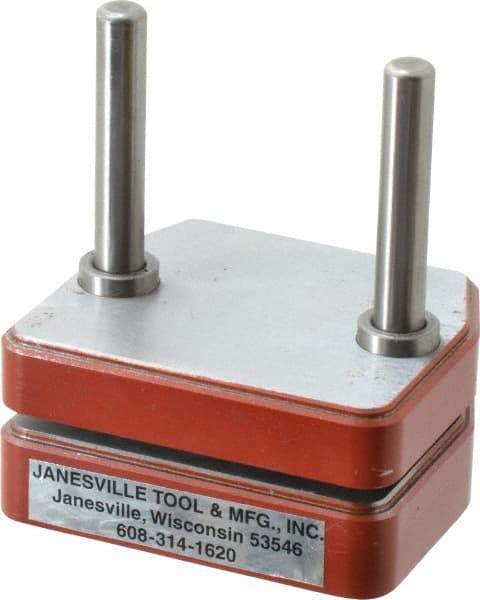 JT&M - 3" Guide Post Length, 5/8" Die Holder Thickness, Cast Iron, Mold Blank, Punch & Die Set - 1/2" Bushing Diam, 2-5/8" Overall Width x 2-1/4" Overall Depth - Eagle Tool & Supply