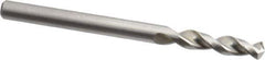 Accupro - 0.1654" 130° Parabolic Flute Cobalt Screw Machine Drill Bit - Bright Finish, Right Hand Cut, 0.866" Flute Length, 2.165" OAL, Split Point, Straight Shank - Eagle Tool & Supply