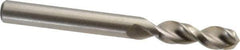 Accupro - 0.311" 130° Parabolic Flute Cobalt Screw Machine Drill Bit - Bright Finish, Right Hand Cut, 1.457" Flute Length, 3.11" OAL, Split Point, Straight Shank - Eagle Tool & Supply