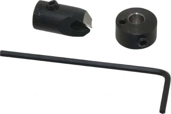 Vernon - 5/16" Cutter Diam, #20 Drill Combatibility, 1/4" Collar Thickness, Adjustable Depth Drill Countersink - Eagle Tool & Supply