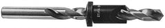 Vernon - 5/16" Cutter Diam, #27 Drill Combatibility, 1/4" Collar Thickness, Adjustable Depth Drill Countersink - Eagle Tool & Supply