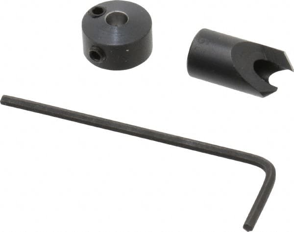 Vernon - 5/16" Cutter Diam, #29 Drill Combatibility, 1/4" Collar Thickness, Adjustable Depth Drill Countersink - Eagle Tool & Supply