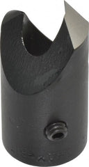 Vernon - 1/2" Cutter Diam, 1/4" Drill Compatibility, 1/4" Collar Thickness, Adjustable Depth Drill Countersink - Eagle Tool & Supply