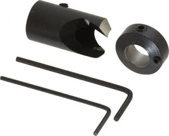 Vernon - 5/8" Cutter Diam, 3/8" Drill Compatibility, 5/16" Collar Thickness, Adjustable Depth Drill Countersink - Eagle Tool & Supply