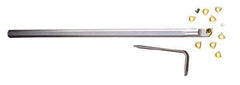 Everede Tool - 0.29" Min Bore Diam, 4" OAL, 1/4" Shank Diam, Indexable Boring Bar - CDC Insert, Screw Holding Method - Eagle Tool & Supply