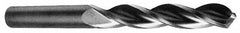 Made in USA - 13/32" 130° Solid Carbide Jobber Drill - Bright Finish, Right Hand Cut, Spiral Flute, Straight Shank, 4-1/2" OAL, Standard Point - Eagle Tool & Supply