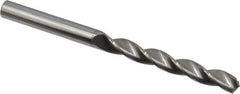 Made in USA - 7/32" 130° Solid Carbide Jobber Drill - Bright Finish, Right Hand Cut, Spiral Flute, Straight Shank, 3" OAL, Standard Point - Eagle Tool & Supply