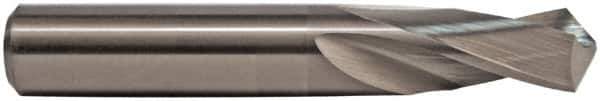 M.A. Ford - 33/64" 118° Spiral Flute Solid Carbide Screw Machine Drill Bit - TiN Finish, Right Hand Cut, 1-3/8" Flute Length, 3-1/2" OAL, Straight Shank - Eagle Tool & Supply