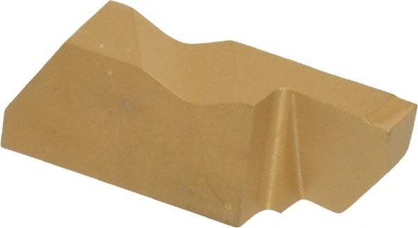 Kennametal - 3125NFD K Grade KC850, 3.18mm Cutting Width Carbide Grooving Insert - 6.35mm Max Depth of Cut, Right Hand, 0.19mm Corner Radius, TiC/TiCN/TiN Finish - Eagle Tool & Supply