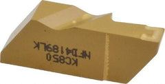 Kennametal - 4189NFD K Grade KC850, 4.8mm Cutting Width Carbide Grooving Insert - 9.53mm Max Depth of Cut, Left Hand, 0.57mm Corner Radius, TiC/TiCN/TiN Finish - Eagle Tool & Supply
