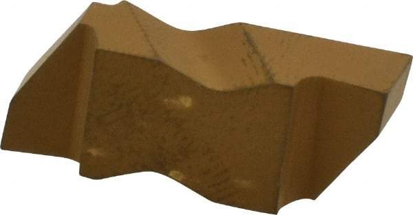 Kennametal - 3156NG Grade KC850, 3.96mm Cutting Width Carbide Grooving Insert - 3.81mm Max Depth of Cut, Right Hand, 0.19mm Corner Radius, TiC/TiCN/TiN Finish - Eagle Tool & Supply