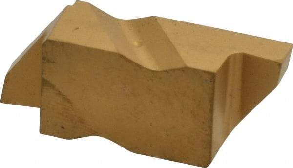 Kennametal - 4125NG Grade KC850, 3.18mm Cutting Width Carbide Grooving Insert - 3.81mm Max Depth of Cut, Right Hand, 0.19mm Corner Radius, TiC/TiCN/TiN Finish - Eagle Tool & Supply