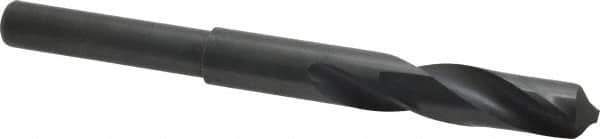 Interstate - 39/64" Drill, 118° Point, High Speed Steel Silver Deming & Reduced Shank Drill Bit - Eagle Tool & Supply