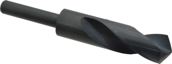Interstate - 63/64" Drill, 118° Point, High Speed Steel Silver Deming & Reduced Shank Drill Bit - Eagle Tool & Supply
