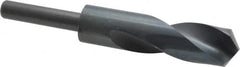 Interstate - 1" Drill, 118° Point, High Speed Steel Silver Deming & Reduced Shank Drill Bit - Eagle Tool & Supply