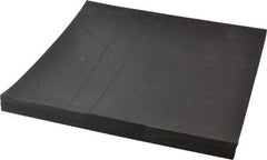 Made in USA - 12" Long, 12" Wide, 1" Thick, Neoprene Rubber Foam Sheet - 35 to 45 Durometer, Black, -40 to 220°F, 1,500 psi Tensile Strength, Stock Length - Eagle Tool & Supply