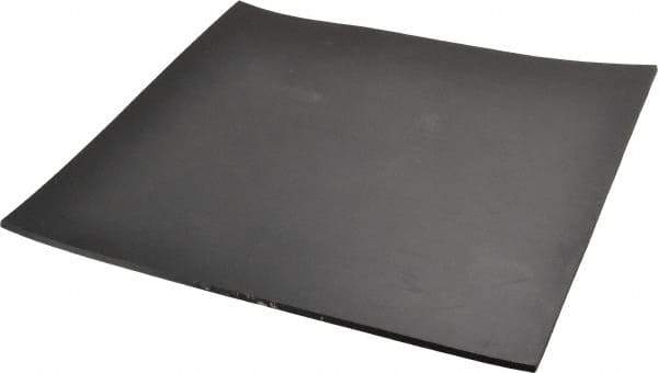 Made in USA - 12" Long, 12" Wide, 3/16" Thick, Buna-N Rubber Foam Sheet - 35 to 45 Durometer, Black, -40 to 212°F, 1,500 psi Tensile Strength, Stock Length - Eagle Tool & Supply
