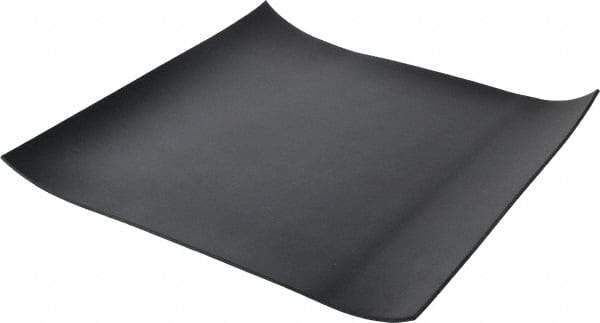 Made in USA - 12" Long, 12" Wide, 0.093" Thick, Buna-N Rubber Foam Sheet - 50 to 60 Durometer, Black, -40 to 212°F, 1,500 psi Tensile Strength, Stock Length - Eagle Tool & Supply