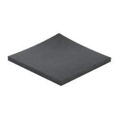 Made in USA - 12" Long, 12" Wide, 1/2" Thick, Buna-N Rubber Foam Sheet - 65 to 75 Durometer, Black, -40 to 212°F, 1,500 psi Tensile Strength, Stock Length - Eagle Tool & Supply