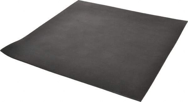 Made in USA - 12" Long, 12" Wide, 1/8" Thick, Neoprene Rubber Foam Sheet - 45 to 55 Durometer, Black, -40 to 212°F, 1,000 psi Tensile Strength, Stock Length - Eagle Tool & Supply