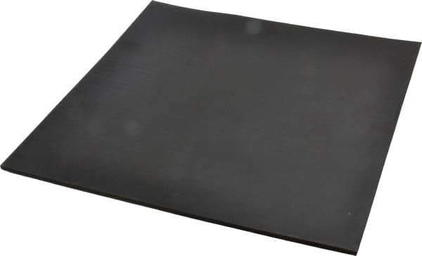 Made in USA - 12" Long, 12" Wide, 1/4" Thick, Neoprene Rubber Foam Sheet - 65 to 75 Durometer, Black, -40 to 212°F, 1,000 psi Tensile Strength, Stock Length - Eagle Tool & Supply