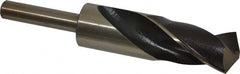 Interstate - 1-5/32" Drill, 118° Point, Cobalt Silver Deming & Reduced Shank Drill Bit - Eagle Tool & Supply