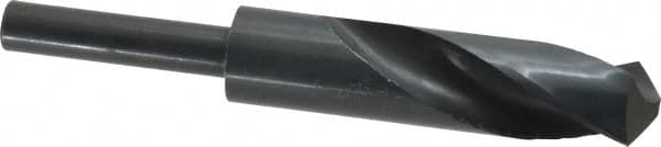 Interstate - 24mm Drill, 118° Point, High Speed Steel Silver Deming & Reduced Shank Drill Bit - Eagle Tool & Supply