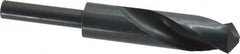 Interstate - 24mm Drill, 118° Point, High Speed Steel Silver Deming & Reduced Shank Drill Bit - Eagle Tool & Supply