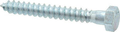 Value Collection - 3/8" Screw, 3" Length Under Head, Steel, Hex Head Lag Screw - Zinc Plated, Grade 2 - Eagle Tool & Supply