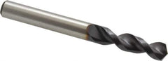 Accupro - 0.3504" 130° Parabolic Flute Cobalt Screw Machine Drill Bit - TiAlN Finish, Right Hand Cut, 1.575" Flute Length, 3.307" OAL, Split Point, Straight Shank - Eagle Tool & Supply