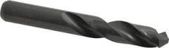 Interstate - 7/16" 118° Spiral Flute High Speed Steel Screw Machine Drill Bit - Oxide Finish, Right Hand Cut, 2-1/16" Flute Length, 3-7/16" OAL, Standard Point, Straight Shank - Eagle Tool & Supply