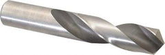 Interstate - 1" 118° Spiral Flute High Speed Steel Screw Machine Drill Bit - Oxide Finish, Right Hand Cut, 4" Flute Length, 6" OAL, Standard Point, Straight Shank - Eagle Tool & Supply