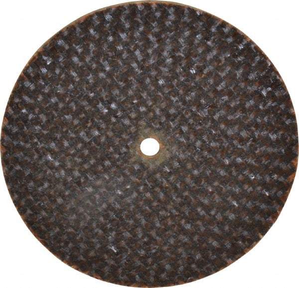 Norton - 2" 60 Grit Aluminum Oxide Cutoff Wheel - 0.06" Thick, 1/8" Arbor, 30,560 Max RPM, Use with Die Grinders - Eagle Tool & Supply