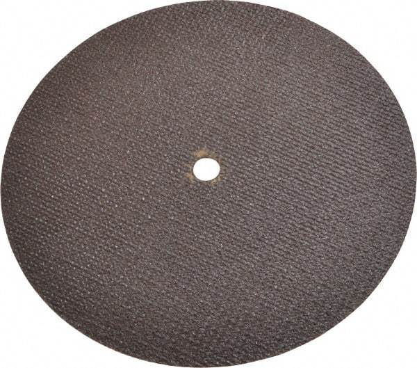 Norton - 6" 60 Grit Aluminum Oxide Cutoff Wheel - 0.035" Thick, 3/8" Arbor, 10,190 Max RPM, Use with Die Grinders - Eagle Tool & Supply