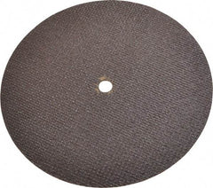 Norton - 6" 60 Grit Aluminum Oxide Cutoff Wheel - 0.035" Thick, 3/8" Arbor, 10,190 Max RPM, Use with Die Grinders - Eagle Tool & Supply